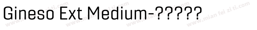 Gineso Ext Medium字体转换